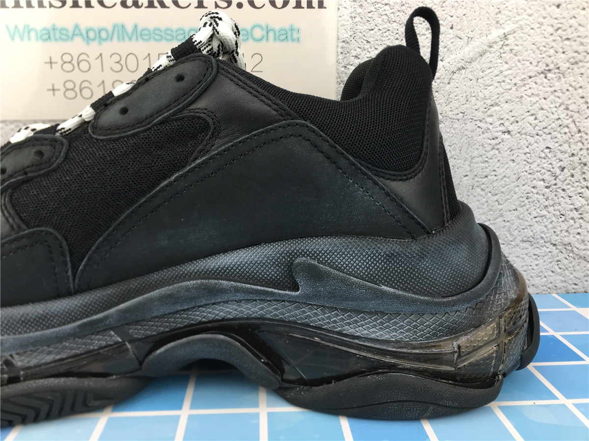 G5 Batch Balenciaga Triple S Black Clear Sole